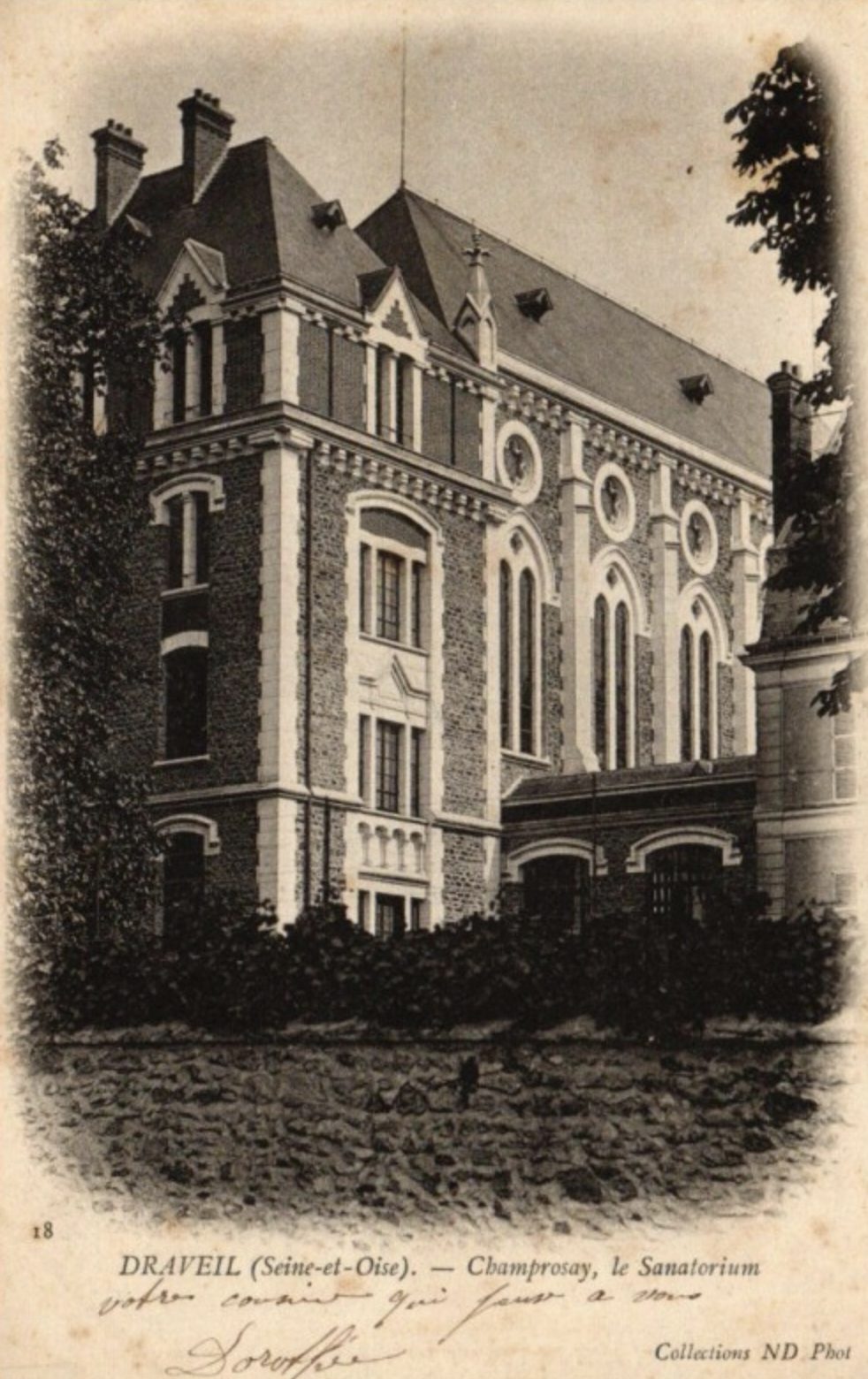 Champrosay, le sanatorium, carte postale ancienne