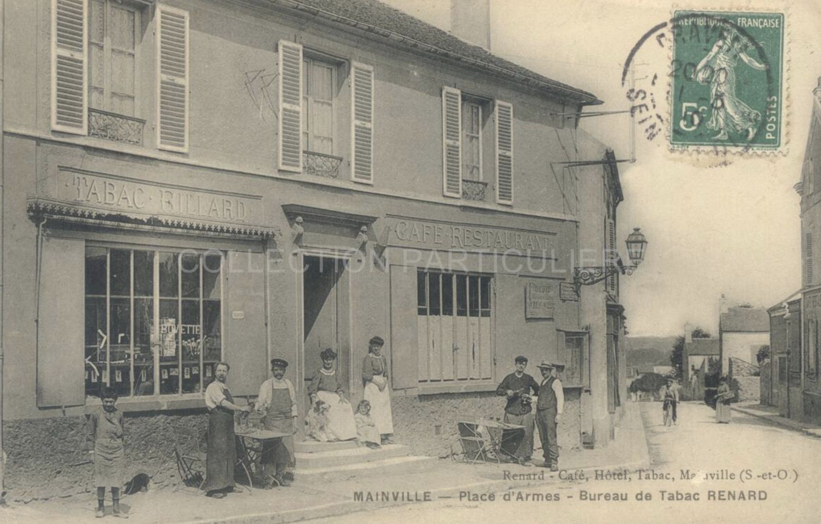 Bureau de Tabac Renard, Mainville, carte postale ancienne